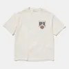 メンズTシャツトップクラフトマンシップRhudes夏のファッションデザイナーRhude American Card Poker Letter Print High Street Roose Casual Couple Round NeckMen