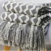 Filt textil stad nordisk stil våren filt hem deco mjukt och varmt för 130x220 cm r230616