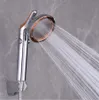 Diğer Musluklar Duşları ACCS 360 Döner Ayarlanabilir Büyük Panel Yağış 4 inç yüksek basınçlı banyo aksesuar elle tutulan duş başlığı bir durak düğmesi 230616