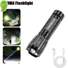 New Ultra Bright Mini LED Flashlight USB Rechargeable Battery Power Bank Function Torch Lantern Outdoor Camping Hiking Flashlights