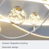 Chandeliers Nordic Rings Led Chandelier Lights For Living Room Home Hall Modern Lighting Indoor Ceiling Lamps Gypsophila Grey