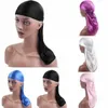 Other Unisex Men Women Bandana Durag Headwear Silk Pirate Cap Wrap Hats 230615