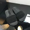 Canal Preto Pérolas Branca WOVEN MULE Plana Feminina SLIDES Chinelos pérola Trança Slip On Plataforma Sandália Sapatos de Verão Interlocking C Fivela Slide Chinelos Tênis Trainer