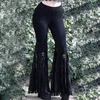 Женские штаны Capris Goth Mall Flare Stars