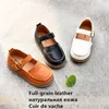 Sneakers Formal Occasion Children Casual Shoes Cowhide Boys Genuine Leather Baby Girls kids flat shoes 230615