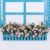 Novo 2 pçs/conjunto flores artificiais 11 cabeças seda rosa eucalipto folhas buquê de flores falsas para casa decoração de festa de casamento suprimentos