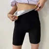 Taillen-Bauchformer, Sauna-Schweiß-Shapewear, hoch taillierte Shorts über dem Knie, Hosen in der Mitte des Oberschenkels, Trainingsanzug, Taillentrainer, Gewichtsverlust, Body Shaper für Damen, 230615