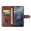Capa de telefone carteira de couro para Nokia XR21 G42 G50 G300 G21 G11 Plus G100 G400 G60 5G G22 X20 X10 X100 X30 G20 G10 6.3 7.3 1.4 Capa flip com suporte para cartão