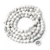 Bracelet en pierre naturelle brin Yoga chaîne Lotus magnésite perles bracelets porte-bonheur à portée de main pour hommes et femmes bijoux de luxe