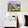 Impressionistische canvas kunst verlaten huis in de buurt van Aix-en-provence Paul Cezanne olieverf handgemaakte landschap moderne slaapkamer decor