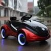 子供向けの新しい電気自動車6V 4ラウンドフラッシュホイールベビーカーおもちゃ走りやすい子供用電気自動車ギフト1〜3歳