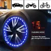 New 4 Modes LED RGB Car Solar Energy Flash Hub Cap Light Colorful Atmosphere Lamp Cool Tire Lights for Auto Car Wheel Decor