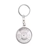 Party Supplies Mini 50 Year Perpetual Calendar Men's and Women's Universal Key Chain Unique Metal Car Key Ring JN16