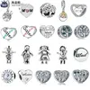 925 Pandora Boncukları için Mücevher Yapımı İçin Gümüş Takımlar Dangle Moq 1pc Anne Aile Ağacı Baba Babam Erkek Bead