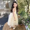 Kız Elbiseleri Perakende Yaz Bebek Bebek Butik Kek Elbise Tatil Kızlar Prenses Tatlı Parti Giysileri 2-7T 230615