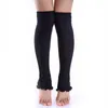 Calzini da donna invernali tinta unita lavorati a maglia caldi lunghi stivali da donna leggings anti-attrito alti al ginocchio