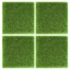 Decoratieve Bloemen 4 Stuks Kunstgras Outdoor Landscaping Prop 15x15cm Fake Turf Groene Plastic Gazon Mat