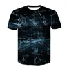 T-shirts pour hommes 2023 Chemise drôle Formule mathématique Impression 3D Streetwear Mode Manches courtes pour hommes Tee