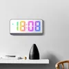 Desk Table Clocks Single Side Home Decor 14mm Plastic Big LED Screen Alarm clock 230615
