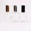 15 ml Platz Glas Parfüm Zerstäuber Leere Parfum Flasche Silber Gold Schwarz Kappe Kosmetik Spray Flaschen Großhandel Wbgrt