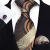 Kowądy Blue Gold Floral Scyk krawat dla mężczyzn luksusowe o szerokości 8 cm jedwabne środki kieszonkowe kieszonki mankiety zestaw akcesoria Gravata 230615