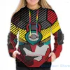 Moletom Masculino Moletom Masculino Para Mulher Engraçado Gurren Lagann Listras Estampado Moletom Com Capuz Casual Streatwear