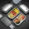 Bento Boxes 304 Stainless Steel Lunch Box for Adults Kids School Office 12 Layers Microwavable Portable Grids Food Storage Containers 230616