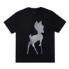 High end design T-shirt Spring/Summer Princess Deer Print G Family Loose Short Sleeve T-shirt Fashion Trend Versatile Big Men's Size Men's and Women's T-shirts