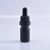 Schwarze Milchglas-Parfümflaschen für ätherische Öle und Flüssigreagenz-Pipettenflaschen, Augentropfer, Aromatherapie-Flasche 5 ml-100 ml Iqljw
