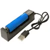 Acculader single slot USB lithium batterij 3.7V lader geschikt voor batterijen 18650 14500 16340 18350 18500