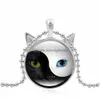 Pendenti tai chi yin yang cat collana drop drop drop home giardini arti artigianato dhmun