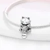 925 Pandora takılar için gümüş mücevher boncuklar diy kolye kadın bilezikler boncuklar ley renk kolye serisi diy takı