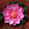 Decorative Flowers 5pcs Artificial Floating Flower With Water Pad Ornaments For Pond Pool Aquarium Garden Wedding