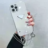 Kadın Lüks Makyaj Aynası Telefon Kılıfı Tasarımcı Crossbody Phonecase Moda Mektubu Telefon, iPhone 13promax 12 XR için Scratchproof Case'i kapsar
