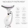 Face Care Devices and neck massager LED pon therapy for skin tightening massage reduction double chin anti wrinkle removal beauty equipment 230616