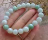 Strand Certified Green Burma Natural A JADE Bracciale rigido con perline di giadeite 10 mm