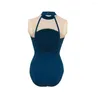 Stage Wear Justaucorps de ballet vert pour femmes Body de danse Justaucorps Dancewear Body Adulte