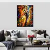 Figurer Lady Canvas Art Queen of Fire Beautiful Street Landscape Handmade Painting for Modern Home Office