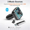Nieuwe 2021 Omgevingslicht Bluetooth 5.0 Fm-zender Auto Mp3-speler Draadloze Handsfree Audio-ontvanger USB Snel Opladen TF U Disk play