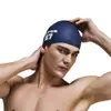 Bonnets de natation femmes hommes rayé silicone bonnet de bain adulte étanche été natation bonnet de piscine élastique protéger les oreilles cheveux longs coloré chapeau de plongée 230616