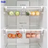 Kitchen Storage Organization Transparent Refrigerator Organizer Bin Box Compartment Drawer Fridge Containers Pantry Freezer 230615
