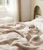 Decke Inyahome Bett Sofa Schlafzimmer Zuhause Überwurf Gestrickte Decke Super Weich Gemütlich Warm Bequem Atmungsaktiv Überwurf für Stuhl Couch R230615