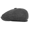 Bérets hommes béret vintage chevrons Gatsby Tweed chapeau gavroche béret chapeau printemps plat pointe béret chapeaux Z0613