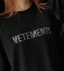 2023SS Mode Marke Vetements T-Shirts Männer T-Shirt Strass Tags Übergroße Designer Baumwolle Lose T-Shirt Männer Tops Hiphop