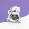 925 sterling silver charms for jewelry making for pandora beads Dangle Cactus Animal rabbit cat Bead