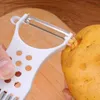 New Multifunctional Plastic Peeler Fruit and Vegetable Grater Stainless Steel Blade Salad Making Tools French Fries Potato Chip Tool