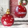 Tuindecoraties Outdoor Kerst Opblaasbare Decoratie Bal 60cm Gigantische Kerst Opblaasbare Bal Kerstboomversieringen navidad 230616