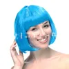 15 Colors Fashionable BOB style Short Party Wigs Candy colors Halloween Christmas Short Straight Cosplay Wigs Party Fancy Dress