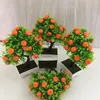 Decorative Flowers Artificial Potted Plastic Attractive Pretty Orange Tree Home Decoration