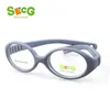 Secg Myopia Optical Round Children Glasse Frame Solid TR90 Gummi Diopter Transparent barnglasögon Flexibel mjuk glasögon 21032386309Q